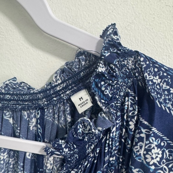 EUC LINI Stacey Printed Flutter-Sleeve Mini Tiered Fit & Flare Dress Women's M - Picture 4 of 4